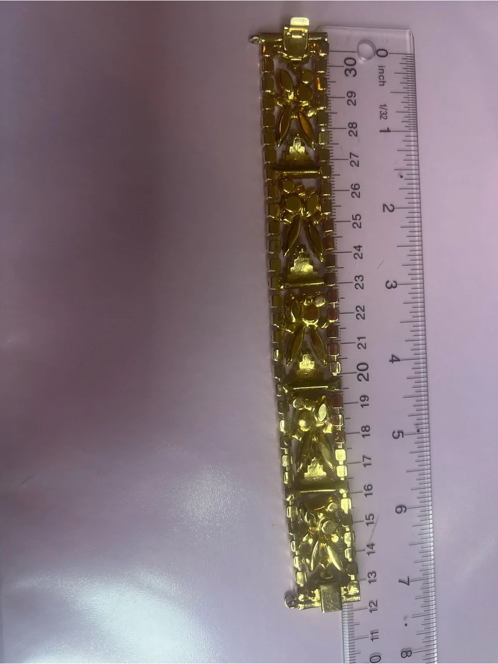 Vintage Juliana Style Emerald Rhinestone Statement Bracelet Mid-Century